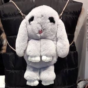 Crossbody/Backpack Grey Rex Rabbit Bag